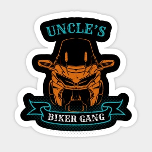 Uncle's Biker Gang Father's Day Sticker